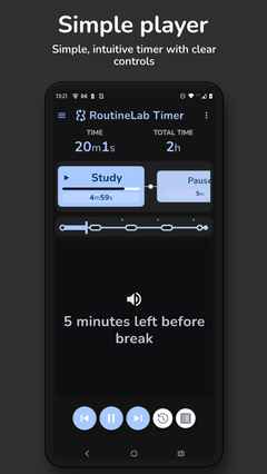 Simple, intuitive timer with clear controls