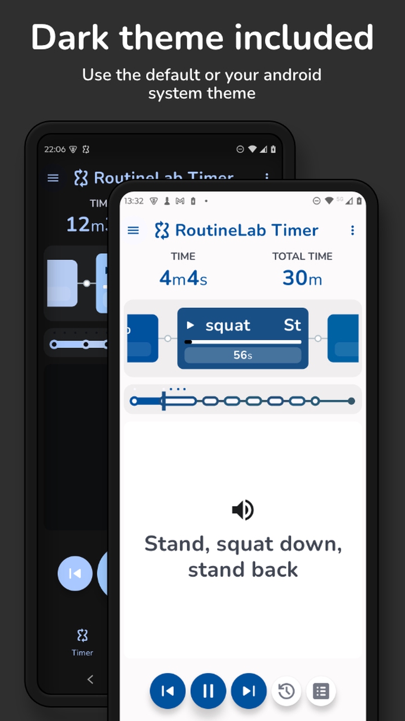 Use the default or your android system theme